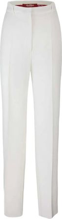 Max Mara Pantaloni dritti sartoriali - Bianco