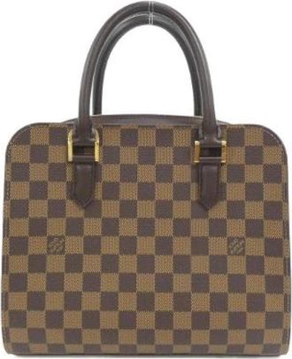 Louis Vuitton Pre-owned Triana Damier handtas - Dames - Vintage Handtas - Bruin - ONE Size - Vintage