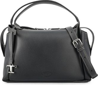 Tod's Black Logo Medium Satchel