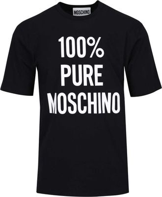 Moschino Pure T-shirt - Heren - T-shirts - Zwart - XL - Katoen - Tops