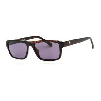 Guess Accessoires, Heren, Bruin, ONE Size, Havana Detail Heren Zonnebril Lila Lens
