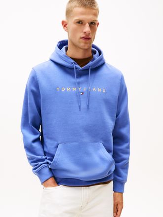 Tommy Jeans TJM REG LINEAR LOGO HOODIE EXT, mit Logo-Stickerei