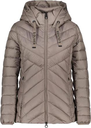 s.Oliver Licht Gewatteerd Jack - Dames - Jassen - Grijs - Maat: XL