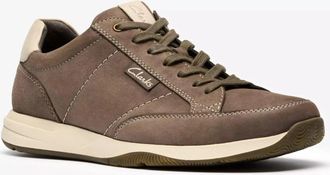 Clarks Townview 26184548 Sneaker Mens Gray Nubuck Athletic Trainers Shoes MEW879