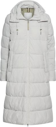 Camel Active Gewatteerde jas met afneembare capuchon - Dames - Parka Jassen - Grijs - 2XL - Polyester - Jassen