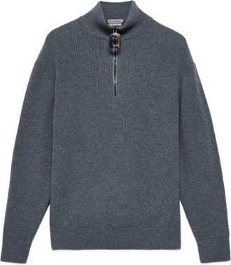 J.W.Anderson Half Zip Jumper - Heren - Coltruien - Grijs - S - Nylon - Truien & Vesten
