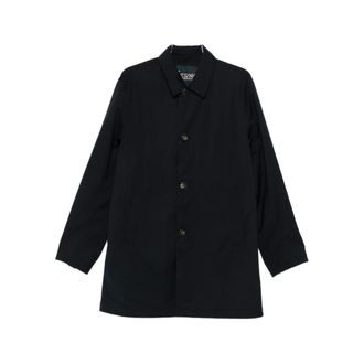 Herno Single-Breasted Coats, male, Blue, Size: 2XL Single-Breasted Coat