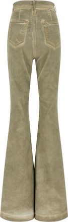 Rick Owens Womens Beige Cotton Bootcut Jeans Clothing