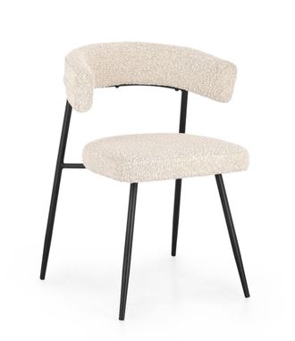 BIZZOTTO Silla de comedor de fibra sint&eacute;tica, marfil