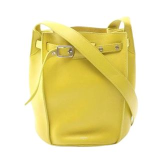 Celine Pre-owned Bucket Bags, female, Yellow, Size: ONE SIZE Pre-owned Leather celine-bags