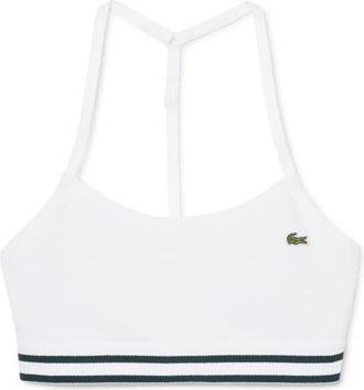 Lacoste Brassiere Rib Bralette in White at Nordstrom, Size Xx-Small