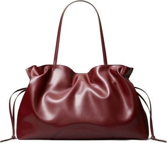 Tory Burch Ella Natuura Drawstring Tote in Merlot at Nordstrom