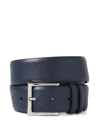 Orciani classic buckle belt - men - Calf Leather - 110 - Blue