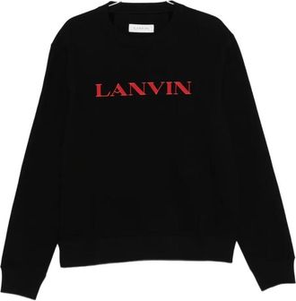 Lanvin Black Logo Crew Neck Sweatshirt