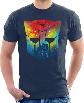 Cloud City 7 Autobots On Earth Mens T-Shirt Navy Blue
