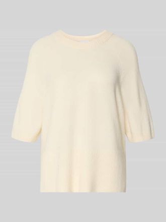 Comma Strickpullover mit 1/2-Arm in Offwhite, Gr&ouml;&szlig;e S