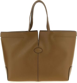 Tod's Tassen, Dames, Groen, ONE Size, Leer, Di Bag Folio