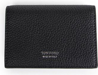 Tom Ford Small Grain Leather Folding Cardholder