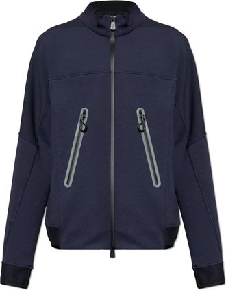 Moncler Day-Namic Zip-through Sweatshirt - Heren - Vesten met rits - Blauw - XL - Polyester - Hoodies & sweatvesten