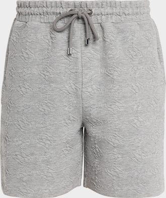 Amiri Mens Bone Drawstring Sweatshorts