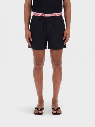 Versace Shorts sportivi in nylon con fascia elastica logata in vita