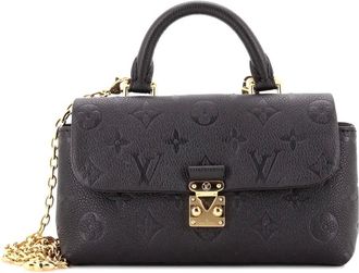 Louis Vuitton Madeleine leren kleine handtas met monogramprint - Zwart