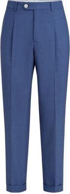 Brunello Cucinelli Trousers with pleats in Royale Blue at Nordstrom, Size 44 It