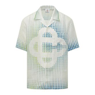 Casablanca Pills Cuban SS Shirt - Heren - Korte mouwen Overhemden - Veelkleurig - S - Overhemden