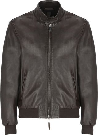 The Jack Leathers Brown Elvis Leather Jacket