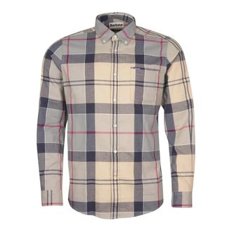 Barbour Glendale Getailleerd Overhemd Jurk Tartan - Heren - Casual Overhemden - Beige - XL - Leer - Overhemden