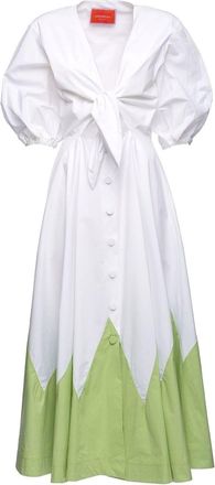La DoubleJ Peek-A-Boo graphic-print dress - women - Cotton - S - White