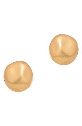 Reiss Tiara Tumbled Metal Front/Back Earrings in Gold Tone at Nordstrom