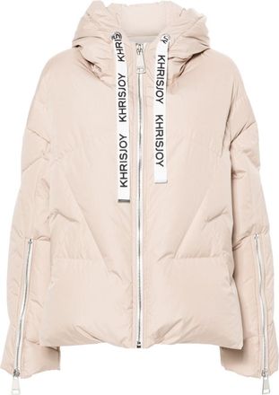 Khrisjoy Khris Iconic puffer jacket - women - Polyester/Polyester/Goose Down/Goose Feather - 01 - Neutrals