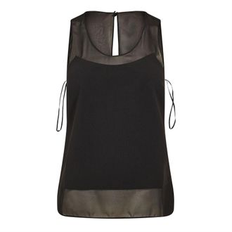 Ted Baker Dames/Dames Paneel Mouwloos Topje (Zwart)
