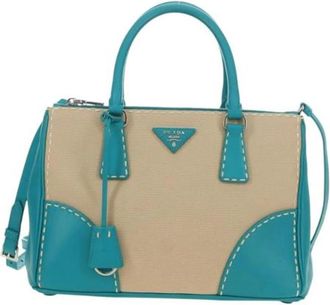 Prada Pre-owned Vintage Handbag - Dames - Vintage Handtas - Beige - ONE Size - Leer - Vintage