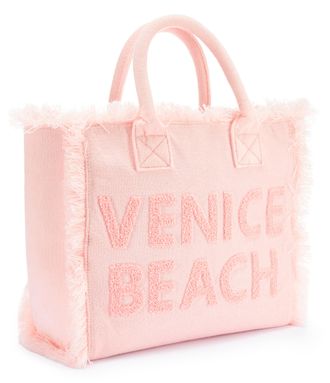 Venice Beach Shopper VENICE BEACH Henkeltasche, Strandtasche, Damen, Gr. B/H/T: 35cm x 32cm x 14cm, rosa, Textil, unifarben, Taschen Shopper, Handtasche, Schultert