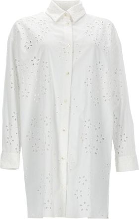 Herno Long Shirt With Perforated Pattern