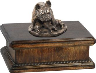 OEM Bulldog Franc&eacute;s I - Urna Para Cenizas De Perro, Urna Cl&aacute;sica Con Estatuilla, Urna Elegante Con Perro De Art-dog