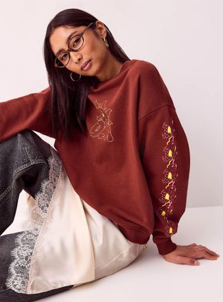 Damson Madder Womens Sundried Washing fleece sweatshirt