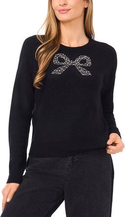 CeCe by Cynthia Steffe Cece Heatset Bow Pullover Sweater