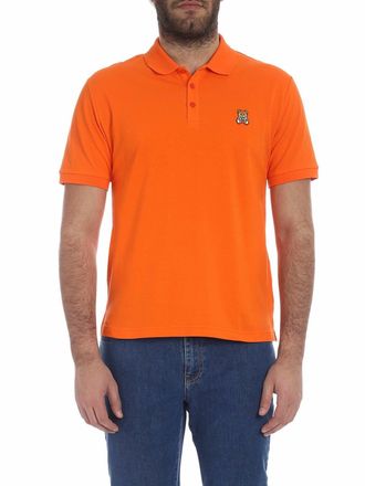 Moschino Orange polo with Moschino Teddy Bear