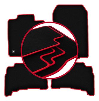 OEM Alfombrillas Carlux-red Para Toyota Land Cruiser J150 Todoterreno (2009-)