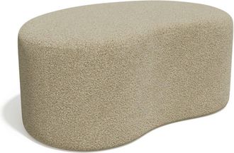 Sia Home Puf 80 cm tejido boucl&eacute; topo