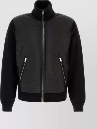 Tom Ford cardigan high collar wool blend