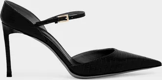 Tom Ford Tejus 85mm Croc-Embossed Leather Mary Jane Pumps