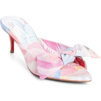 Christian Louboutin Mulazee Slide Sandal in Pink Multi at Nordstrom, Size 10.5Us