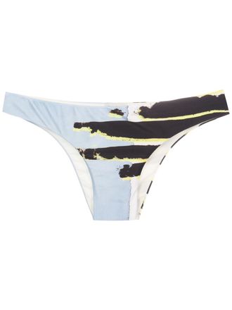 Lenny Niemeyer abstract slip-on bikini bottoms - women - Spandex/Elastane/Polyamide - GG - Blue