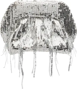 Themoir&egrave; Small Bios Sequin-embellished Fringed Clutch Bag