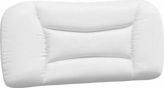 vidaXL Cabecero De Cama Acolchado Cuero Sint&eacute;tico Blanco 90 Cm Vidaxl