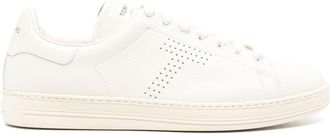 Tom Ford Leather Sneakers - Mens - Rubber/Calf Leather